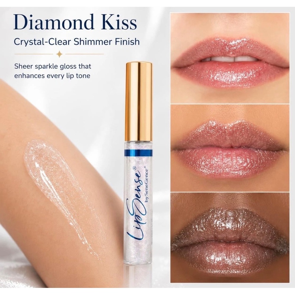 LipSense Liquid Lip Color Nude Mauve Ice Razzberry Diamond Kiss Gloss Set 0.25oz - Picture 7 of 8